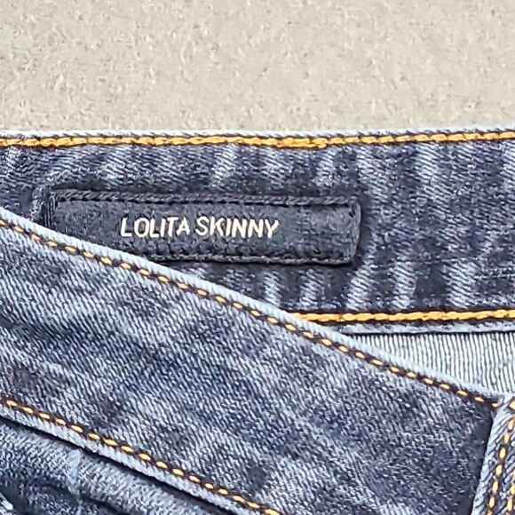 Lucky Brand Womens Jeans 4 Lolita Skinny Stretch Ankle Blue Faded Denim Pants - Picture 6 of 10